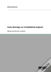 Capa do artigo Sechs Beitrage Zur Fachdidaktik Englisch