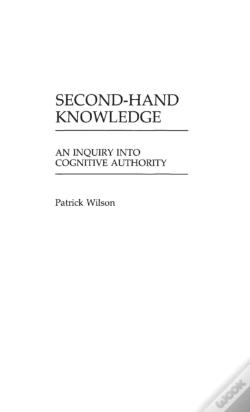 Capa do artigo Second-Hand Knowledge