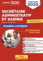 Secrétaire Administratif Et Saenes ; Externe, Catégorie B ; Annales Corrigées (Édition 2020) - Preview