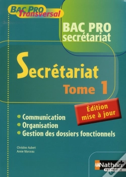 Capa do artigo Secrétariat T.1 ; 1ère/Terminale Pro ; Bac Pro Transversal ; Élève (Édition 2008)
