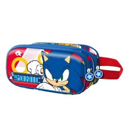 Capa do artigo Sega-Sonic Game Estojo Duplo 3D, Azul