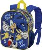 Sega-Sonic Step Mochila 3D Pequena, Azul - Preview
