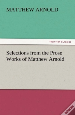 Capa do artigo Selections From The Prose Works Of Matthew Arnold