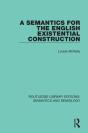Semantics For The English Existential Construction - Preview