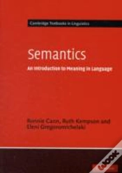 Capa do artigo Semantics