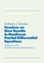 Seminar On New Results In Nonlinear Partial Differential Equations - Preview