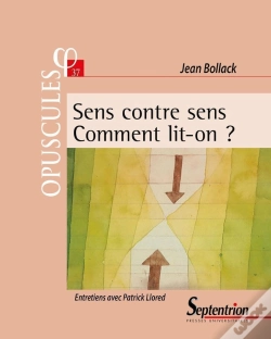 Capa do artigo Sens Contre Sens. Comment Lit-On ?