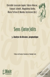 Capa do artigo Sens (Inter)Dits Tome 3 : Analyse Du Discours, Pragmatique