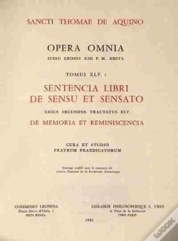 Capa do artigo Sentencia Libri De Sensu (De Memoria) T2