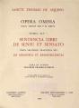 Sentencia Libri De Sensu (Se Memoria) Relie, T45, Vol 2 - Preview