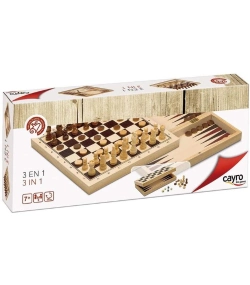 Capa do artigo Set 3 Jogos em 1 (Chess, Draughts & Backgammon)