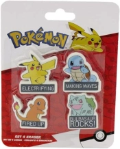 Capa do artigo Set 4 Borrachas - Pokémon Starters