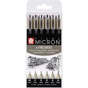 Capa do artigo Set of 6 Sakura Pigma Calibrated Tip Markers