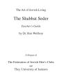 Shabbat Seder Teacher'S Guide - Preview