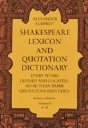 Shakespeare Lexicon And Quotation Dictionary, Vol. 1 - Preview