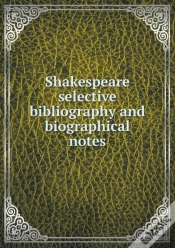 Capa do artigo Shakespeare Selective Bibliography And Biographical Notes