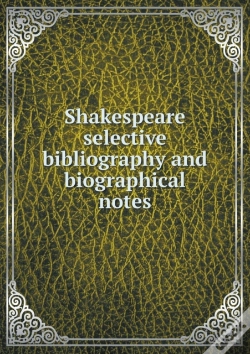 Capa do artigo Shakespeare Selective Bibliography And Biographical Notes