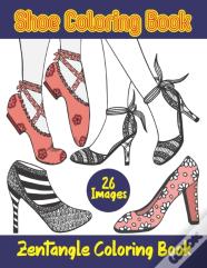 Shoe Coloring Book. Zentangle Coloring Book