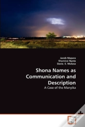Capa do artigo Shona Names As Communication And Description