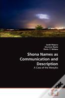 Shona Names As Communication And Description