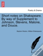 Capa do artigo Short Notes On Shakspeare. By Way Of Sup