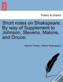 Capa do artigo Short Notes On Shakspeare. By Way Of Sup