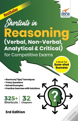 Capa do artigo Shortcuts In Reasoning (Verbal, Non-Verbal, Analytical & Critical) For Competitive Exams 3rd Edition