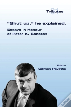 Capa do artigo Shut Up, He Explained.