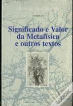 Significado e Valor da Metafisica