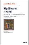 Signification Et Vérité ; Questions Sur Le Peri Hermeneias D'Aristote