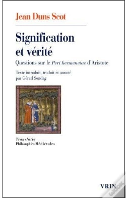 Capa do artigo Signification Et Vérité ; Questions Sur Le Peri Hermeneias D'Aristote