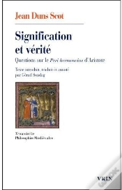 Capa do artigo Signification Et Vérité ; Questions Sur Le Peri Hermeneias D