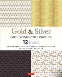 Capa do artigo Silver & Gold Gift Wrapping Papers - 12 Sheets
