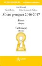 Silves Grecques 2016-2017 ; Platon, Gorgias ; Calimaque, Hymnes - Preview