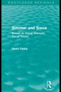 Simmel And Since (Routledge Revivals) - Preview
