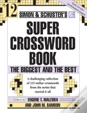 Simon And Schuster Super Crossword Puzzle Book #12