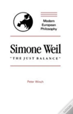 Capa do artigo Simone Weil: "The Just Balance"
