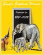 Simple Elephant  Planner Organizer For  2021-2022 - Preview