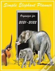 Capa do artigo Simple Elephant  Planner Organizer For  2021-2022
