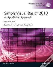 Simply Visual Basic 2010: An App-Driven Approach