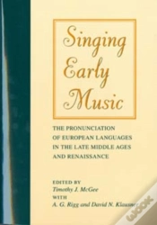 Capa do artigo Singing Early Music
