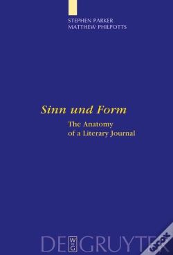 Capa do artigo "Sinn Und Form"
