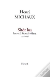 Capa do artigo Sitôt Lus  Lettres À Franz Hellens 1922-1952