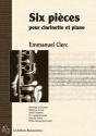 Six Pièces Pour Clarinettes & Piano ; Partitions - Preview