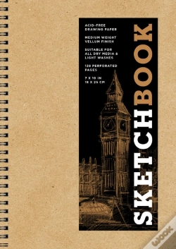 Capa do artigo Sketchbook 7 X 10" Kraft Spiral Hardcover Mixed Media Sketchbook For Drawing