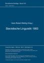Slavistische Linguistik 1993 - Preview