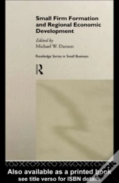 Small Firm Formation And Regional Economic Development