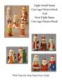 Small Santa Carvings And Next Eight Small Santas Pattern Book - Preview