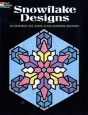 SNOWFLAKE DESIGNS STAINED GLASS COLORING BOOK - Preview