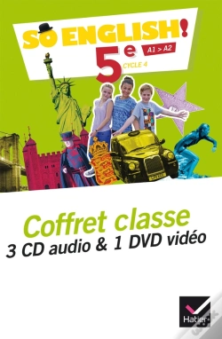 Capa do artigo So English! ; Anglais ; 5e ; Coffret Cd / Dvd De La Classe